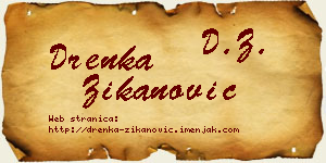 Drenka Žikanović vizit kartica